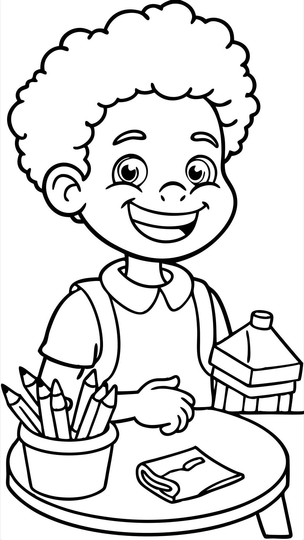 black boy coloring pages